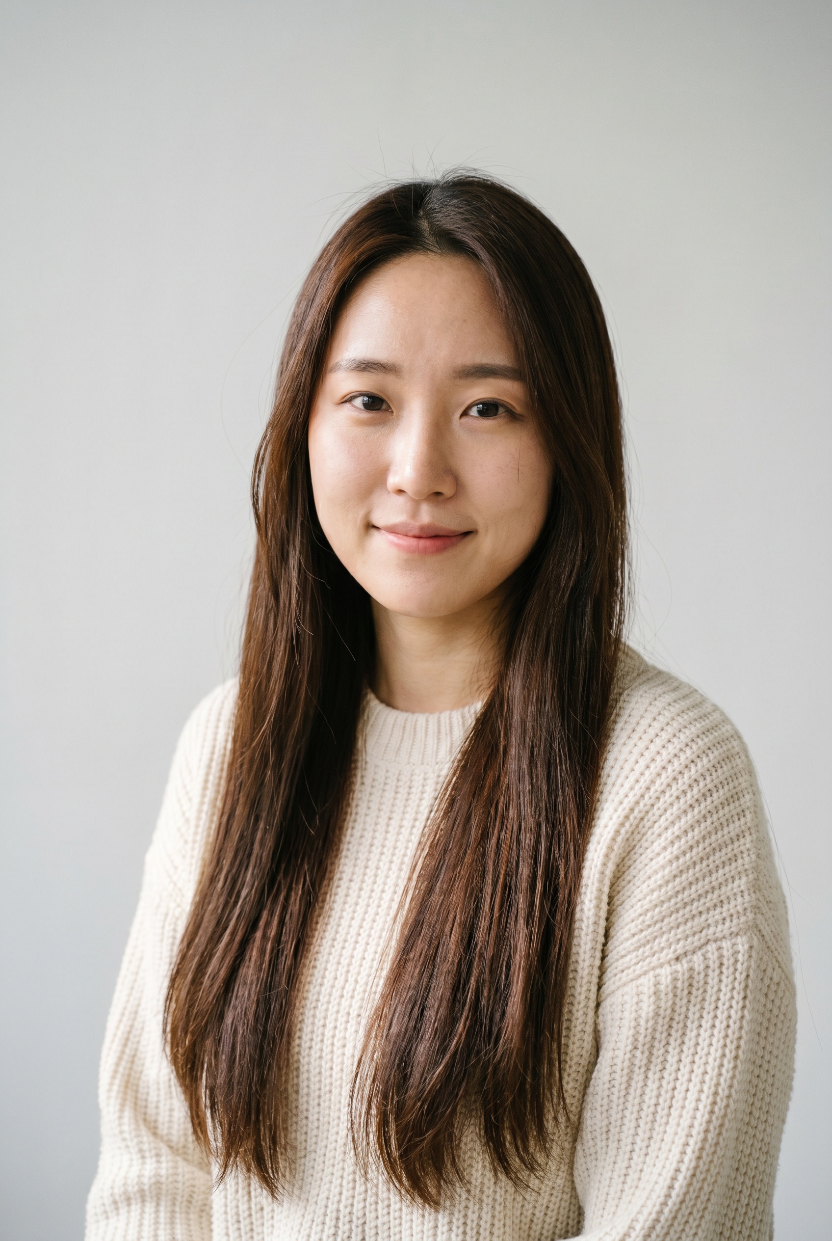 여름쿨톤 어울리는 머리색 적용 전