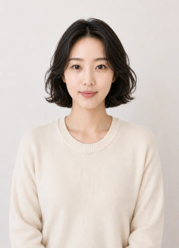 단발펌